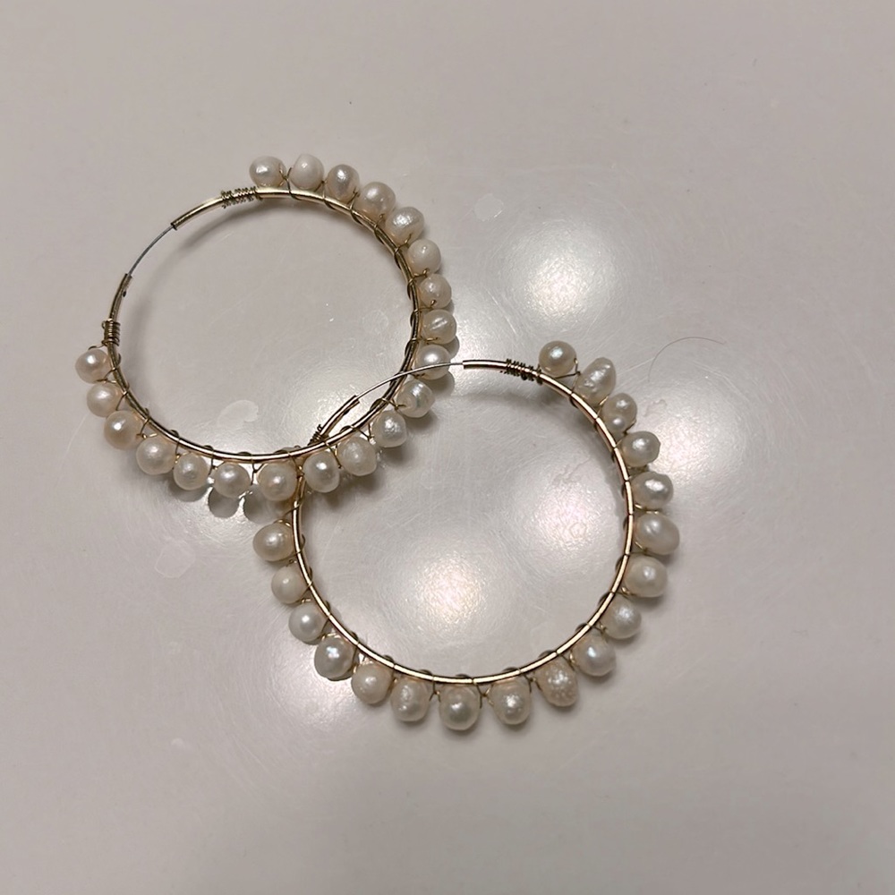 Pearl earrings